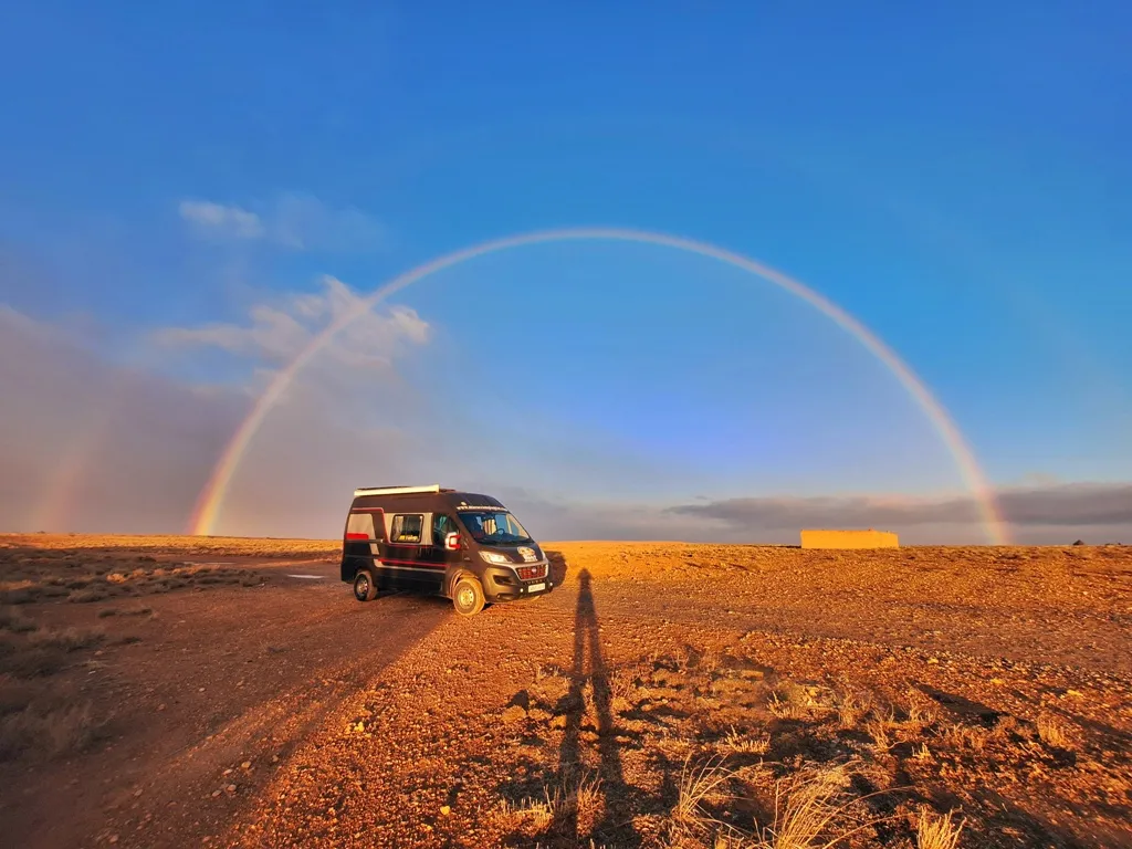 Dramatic Atlantic ocean coastline Morocco scenic road trip destination for camping car rental
