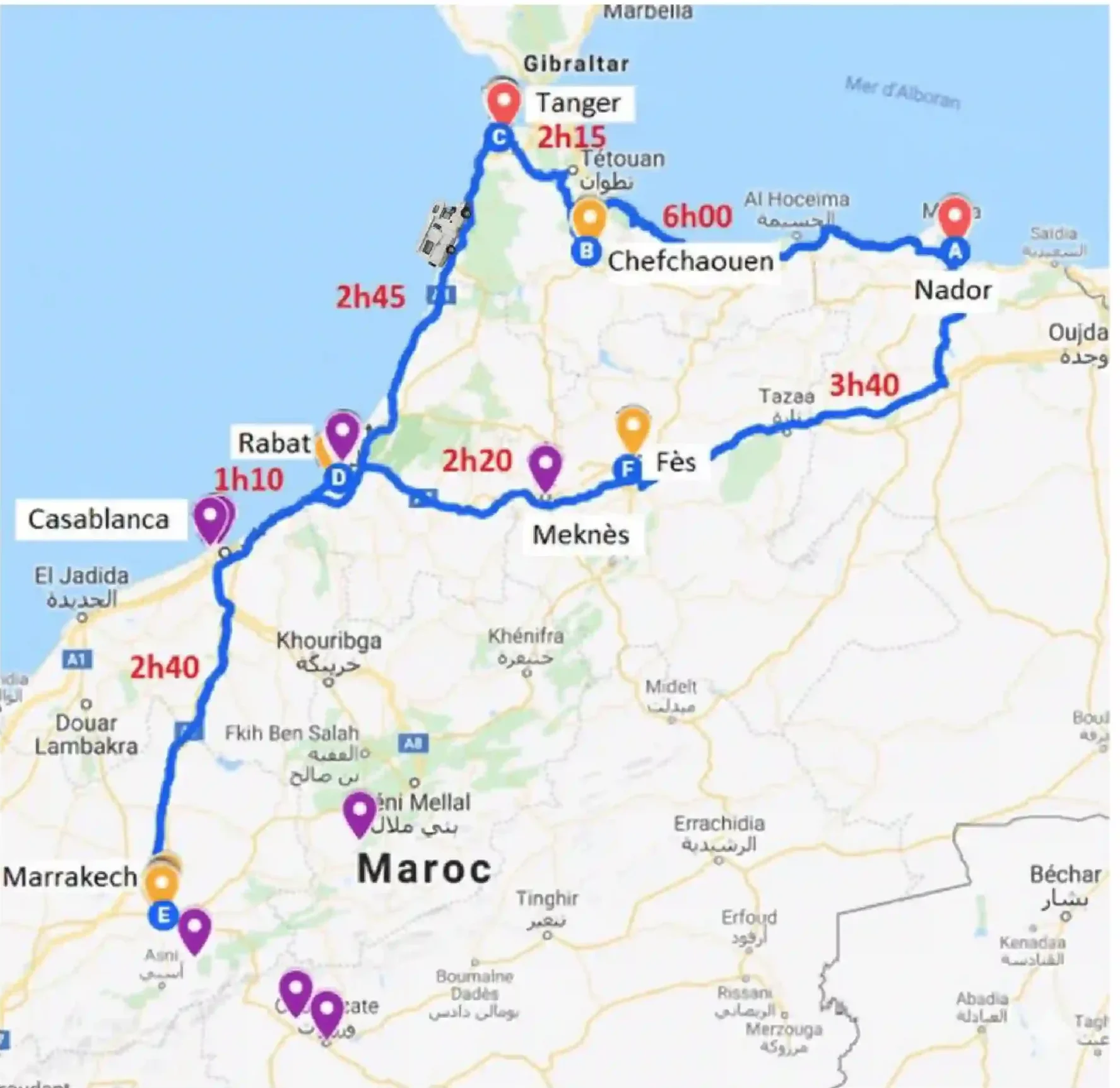 Morocco road trip itinerary guide — motorhome rental tips