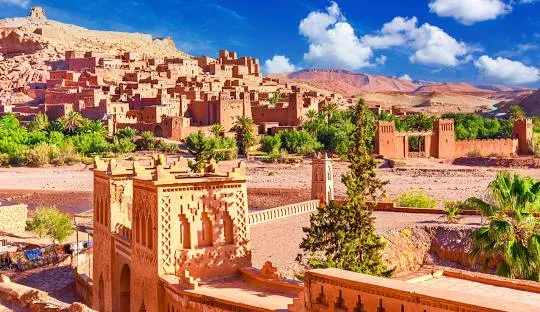 Ouarzazate kasbah Morocco — motorhome rental scenic road