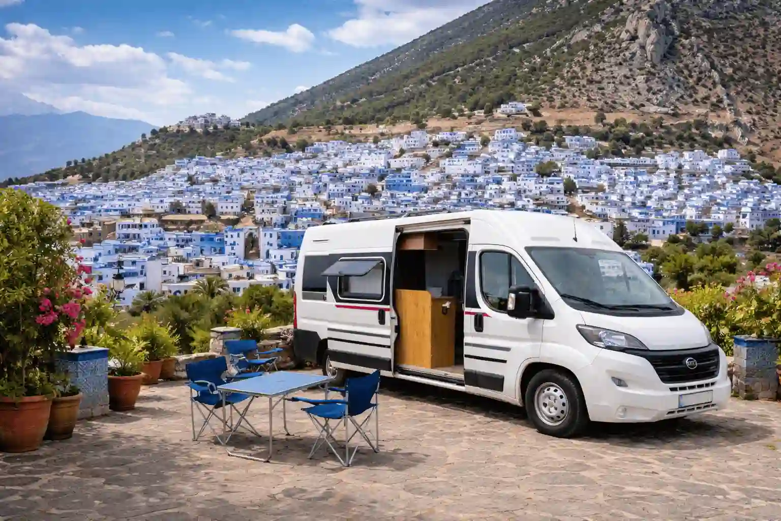 campervan Chefchaouen packing guide blue city Morocco van trip essentials
